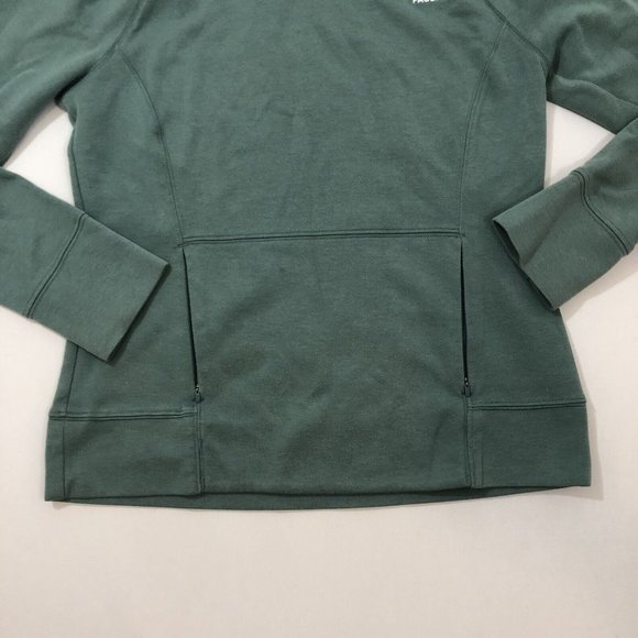 North Face Women's Green Hoodie Sweater Medium Wash Reg Fit Size Small S - Picture 2 of 12